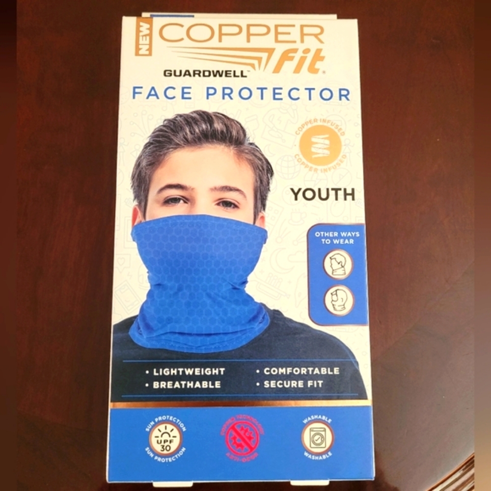 COPPER Fit Guardwell Face Protector Youth NEW